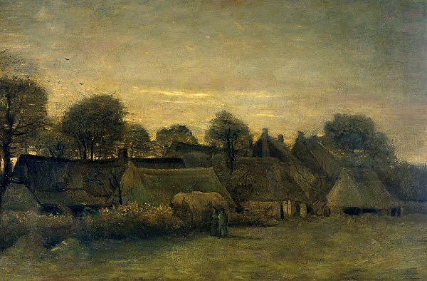 Huisjes bij nacht. Vincent Van Gogh, 1884 (Amsterdam, Rijksmuseum)