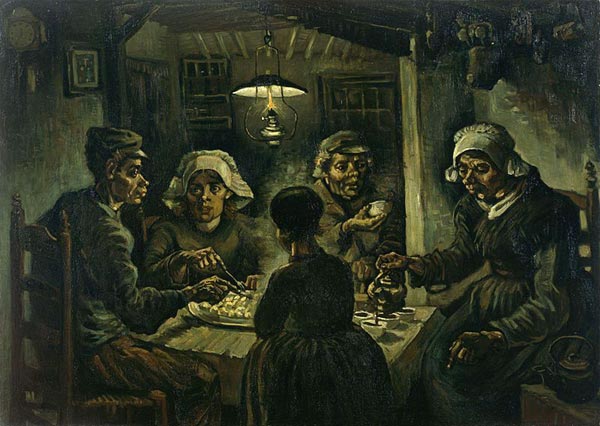 De aardappeleters. Vincent Van Gogh, 1885 (Amsterdam, Van Gogh Museum).