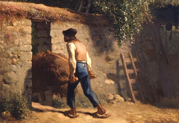 Boer met kruiwagen. Jean-François Millet, 1848 (Indianapolis, Museum of Art)