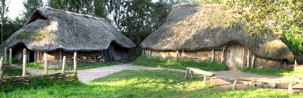 Reconstructie van een Keltische boerderij uit de Ijzertijd