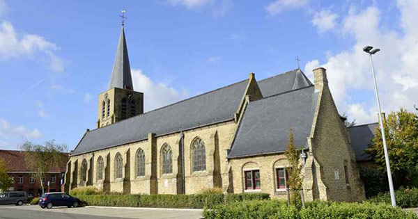 de parochiekerk van Beitem, voor de afschaffing.