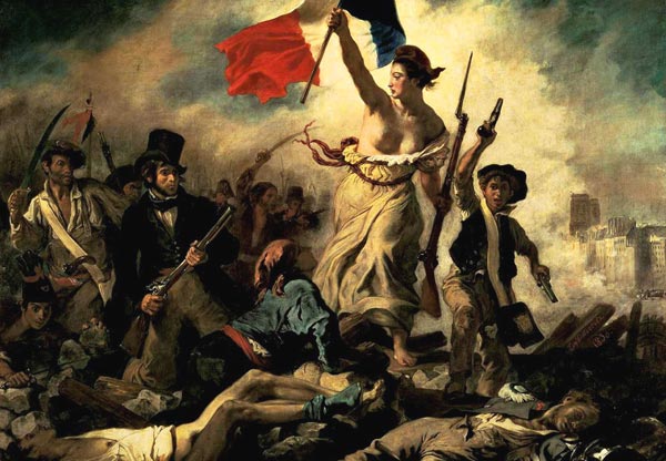 Eugène Delacroix. La Liberté guidant le peuple, 1830 (Parijs, Louvre). 
